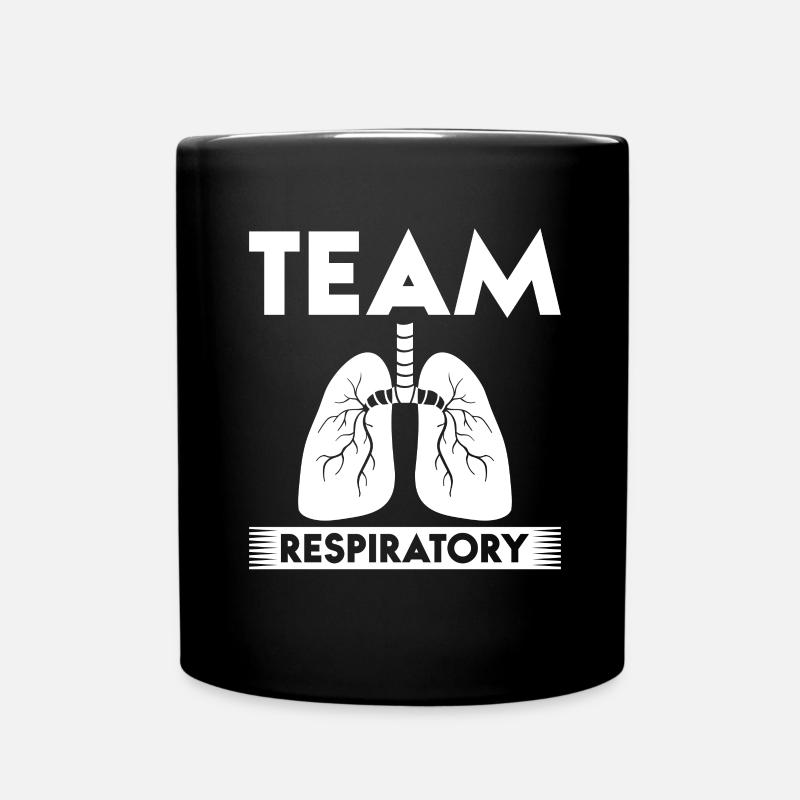 Studenten in der Pflege, Team Respiratory - Tasse einfarbig - Schwarz