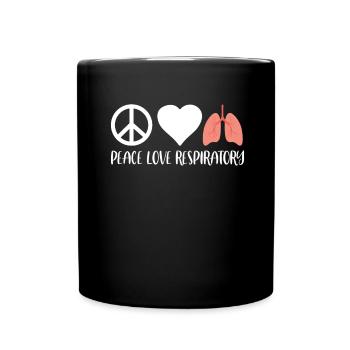 Physician Assistant Respiratory Therapist Nurse - Full Colour Mug - black - Front