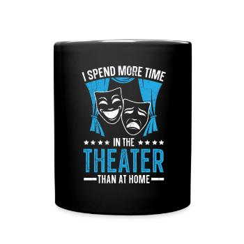Théâtre Broadway Comédie musicale Actrice de scène Schaus - Mug uni - noir - Devant