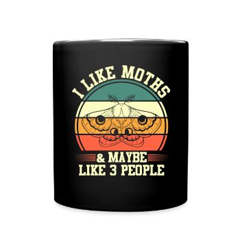 Amateurs de mites et d’insectes | J’aime les mites et - Mug uni - noir - Devant