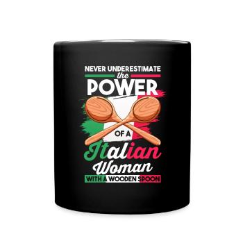 Chef | Never underestimate the power of a - Full Colour Mug - black - Front