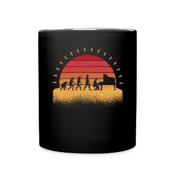 Orchestre musical Musicien Piano Pianiste - Mug uni - noir - Devant