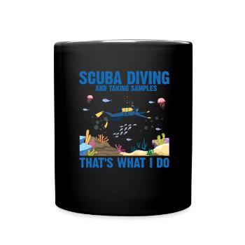 Plongeur Plongeur Biologiste marin Biologie marine Océan - Mug uni - noir - Devant