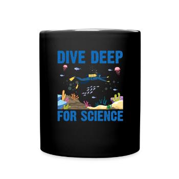 Plongeur plongeur scientifique Biologiste marin Ozea - Mug uni - noir - Devant