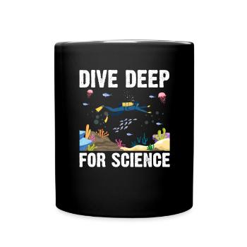 Plongeur plongeur scientifique Biologiste marin Ozea - Mug uni - noir - Devant