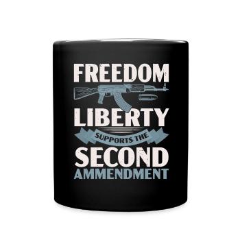 Freedom Liberty soutient la Deuxième Constitution - Mug uni - noir - Devant