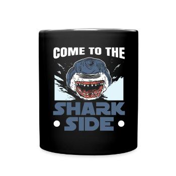 Venez à la page Shark Lovers Biologie marine - Mug uni - noir - Devant