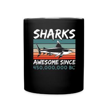 Shark Lovers Marine Biology Marine Animals - Full Colour Mug - black - Front