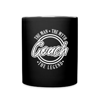 Coach Legend Mentor Trainer Mindset Influencer - Full Colour Mug - black - Front