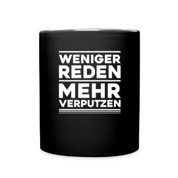 Stuckateur Plasterer Stukkateur Gipser Verputzer - Tasse einfarbig - Schwarz - Vorne