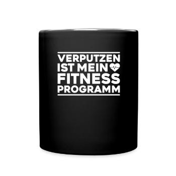 Stuckateur Plasterer Stukkateur Gipser Verputzer - Tasse einfarbig - Schwarz - Vorne