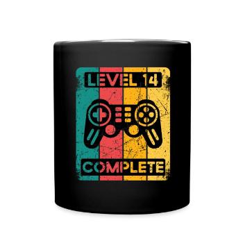 14. Geburtstag Shirt Gamer Zocker Männer Geschenk - Tasse einfarbig - Schwarz - Vorne