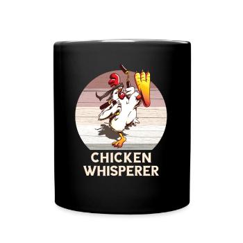 Hühner Flüsterer I Chuchoteur de poulet - Mug uni - noir - Devant