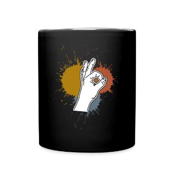 Looked in Retro Stains Looked in - Full Colour Mug - black - Front