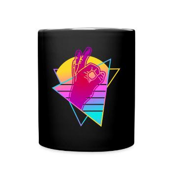 Have a look at Retro Vaporwave - Full Colour Mug - black - Front