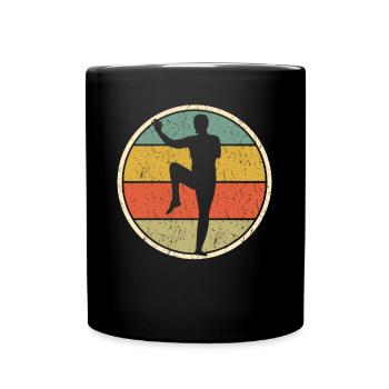 Qigong Qi Gong Chigong Rétro - Mug uni - noir - Devant