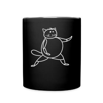 Qigong Qi Gong Chat Chigong - Mug uni - noir - Devant