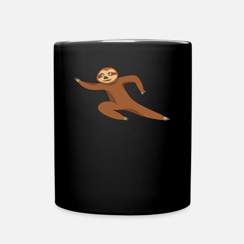 Qigong Qi Gong Sloth Chigong - Tasse einfarbig - Schwarz