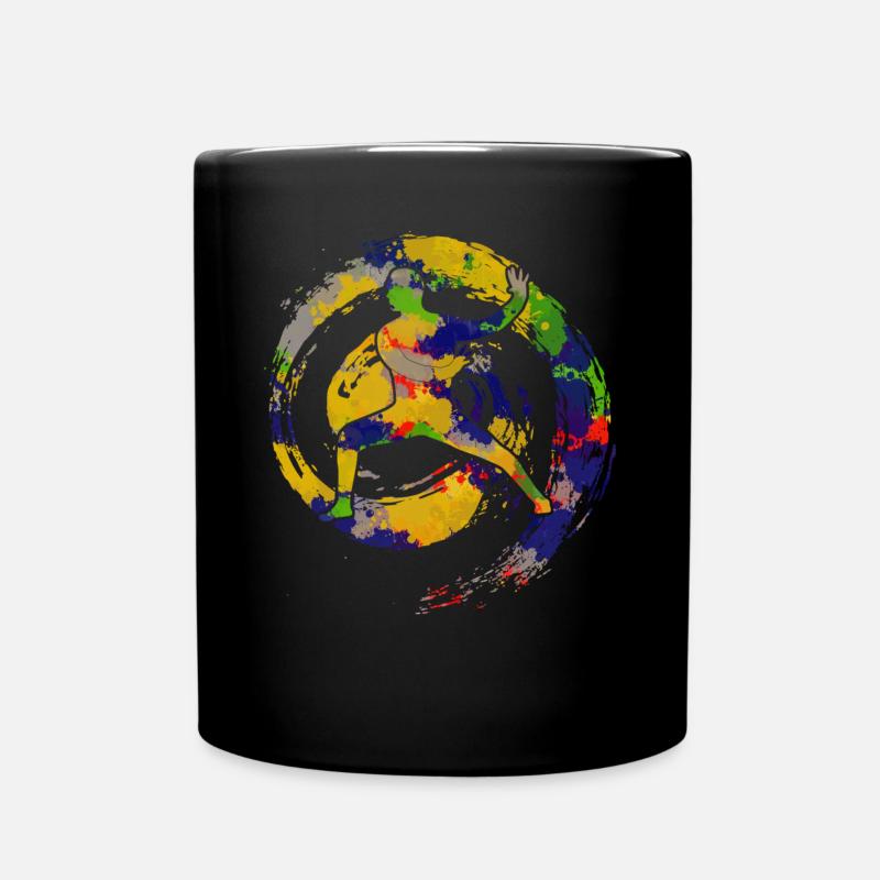 Qigong Qi Gong Karate Chigong - Tasse einfarbig - Schwarz