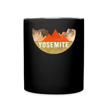 Vintage - Yosemite Park - Full Colour Mug - black - Front
