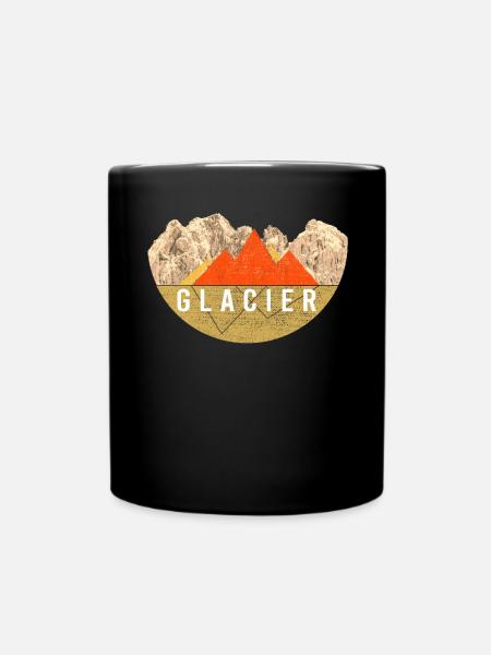 Weinlese - Glacier Nationalpark - Tasse einfarbig - Schwarz