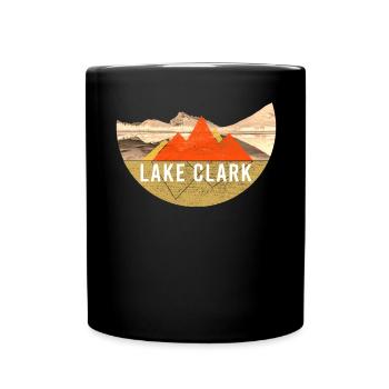 Jahrgang - Lake-Clark-Nationalpark - Tasse einfarbig - Schwarz - Vorne
