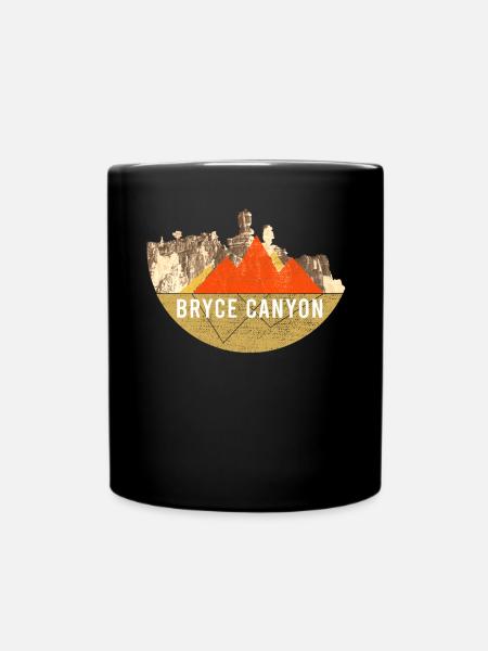 Jahrgang - Bryce-Canyon-Nationalpark - Tasse einfarbig - Schwarz