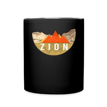 Vintage - Zion National Park - Full Colour Mug - black - Front