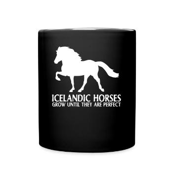 Icelandic Horse Perfect Horse Icelandic Horses - Full Colour Mug - black - Front