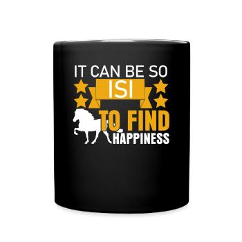 Cheval islandais Tölt Chevaux islandais - Mug uni - noir - Devant