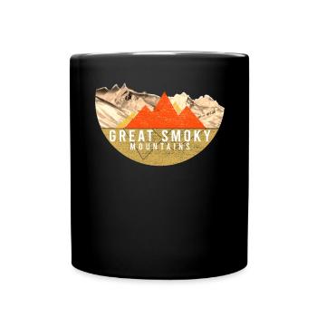 Vintage - Great Smoky Mountains Park - Full Colour Mug - black - Front