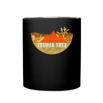 Jahrgang - Joshua Tree Nationalpark - Tasse einfarbig - Schwarz - Vorne