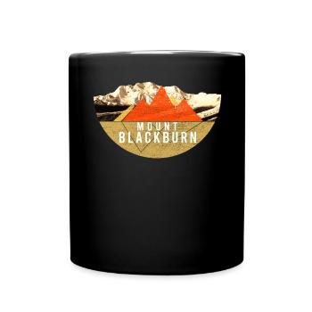 Vintages USA Hiking - Mount Blackburn - Full Colour Mug - black - Front