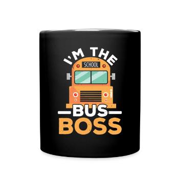 Le patron d’autobus scolaire Chauffeur d’autobus scolaire Livraison aux étudiants - Mug uni - noir - Devant