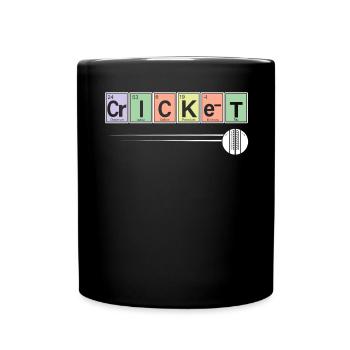 Cricket Player Sports Chemistry - Full Colour Mug - black - Front