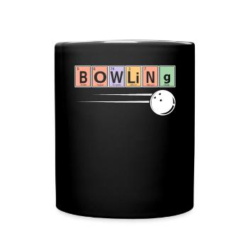 Bowling-Spieler-Sport-Chemie - Tasse einfarbig - Schwarz - Vorne
