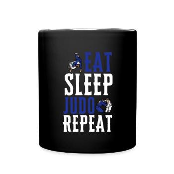 Judo Judoka Jiu Jitsu And Taekwondo Martial Arts - Full Colour Mug - black - Front