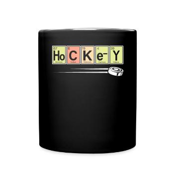 Hockeyspieler-Sport-Chemie - Tasse einfarbig - Schwarz - Vorne