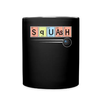 Squash Player Sports Chemistry - Full Colour Mug - black - Front