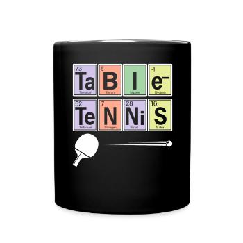 Joueur de tennis de table Chimie sportive - Mug uni - noir - Devant