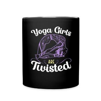 Professeur de yoga Méditation Exercice de fitness - Mug uni - noir - Devant