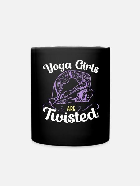 Yoga-Lehrer Meditation Fitness-Übung - Tasse einfarbig - Schwarz