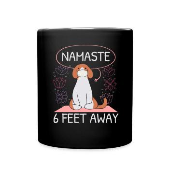Yoga Teacher Meditation Fitness Exercise - Full Colour Mug - black - Front
