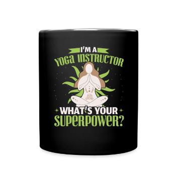 Yoga Girls Are Twisted Meditation Fitness Practice - Mug uni - noir - Devant
