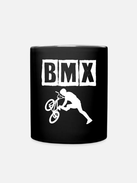 bmx race vélo cycliste rider trick - Mug uni - noir