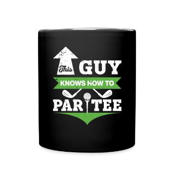 Dieser Typ Weiß, Wie Man T -Shirt - Golf - Tasse einfarbig - Schwarz - Vorne