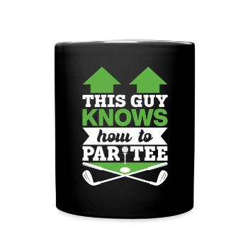 Dieser Typ Weiß, Wie Man T -Shirt - Golf - Tasse einfarbig - Schwarz - Vorne