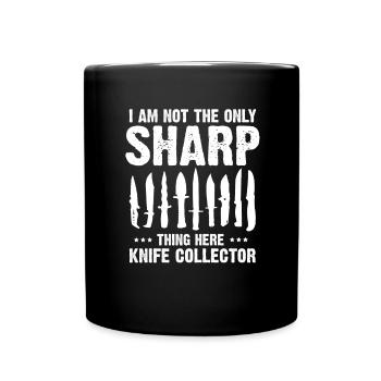 Knife Collector Designs Messerfan Knife Maker - Full Colour Mug - black - Front