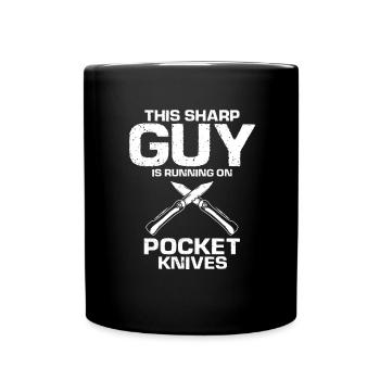 Knife Collector Designs Messerfan Knife Maker - Full Colour Mug - black - Front
