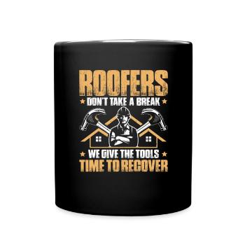 Dachdecker Dachdeckerei Dachdecken Roofer Roofing - Full Colour Mug - black - Front